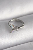 Litae Trend BFS 316L Çelik Gümüş Renk Zirkon Taşlı Kelebek Model Tragus Piercing - 1