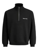 JORNORREBRO EMB SWEAT HIGH NECK NOOS Black Black M thumbnail 2