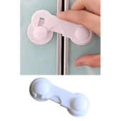 Buffer® Bebek Çocuk Güvenliği Çekmece Ve Dolap İçin Kendiliğinde Yapışkanlı Vidasız Kapak Kilidi - 6