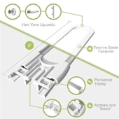 Buffer® Bebek Çocuk Çekmece Ve Dolap Koruma Raylı Güvenlik Sistemi Emniyet Kilidi - 5