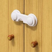 Buffer® Bebek Çocuk Güvenliği Çekmece Ve Dolap İçin Kendiliğinde Yapışkanlı Vidasız Kapak Kilidi - 1