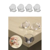 Buffer® Bebek Çocuk Yumuşak Ve Esnek Dairesel Şeffaf Yapışkanlı Güvenlik Köşe Koruyucu (4 Adet) - 8