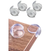 Buffer® Bebek Çocuk Yumuşak Ve Esnek Dairesel Şeffaf Yapışkanlı Güvenlik Köşe Koruyucu (4 Adet) - 7