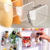 Buffer® 10'luşeffaf Buzdolabı Yan Kapı Düzenleyici Buzdolabı Dolap İçi Bölümleyici Aparatlar - 5