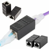 Anunnaki RJ45 Coupler Extender Ethernet Kablo Bİrleştirici Adaptör - CAT5/CAT6 Uyumlu Tak-Çalıştır thumbnail 3