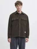 JPRBLUWILL CORDUROY L/S OVERSHIRT SN Olive Olive XXL thumbnail 1
