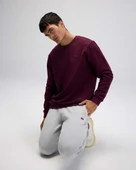 Ellesse Erkek Sweatshirt EM579-BRD Bordeaux Bordeaux XL thumbnail 5