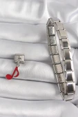 Litae Trend BFS 316L Çelik Gümüş Renk Kırmızı Nota Model Nomination Charm - 2