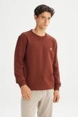 Erkek Small Logo Sweatshirt LuxBrown LuxBrown L thumbnail 4