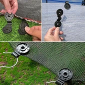 Buffer® 10 Adet Güneşlik Filesi Sabitleme Klipsleri, Gölgelik Bezi Ve Brandalar İçin Dayanıklı Plastik Kelepçe Kancaları - 4