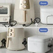 Buffer® 2li Kablo Tutucu Silikon Kordon Sarıcı Kablo Yönetici Klips - 2