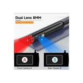 Vtn-009 Ekranlı Çift Kameralı 20 Metre Sert Kablo Yılan Endoskop Kamera 8 Mm 4.3 Inc thumbnail 6