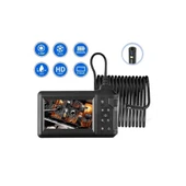 Vtn-009 Ekranlı Çift Kameralı 20 Metre Sert Kablo Yılan Endoskop Kamera 8 Mm 4.3 Inc thumbnail 7