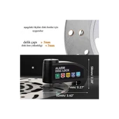 Alarmlı Disk Kilidi Motorsiklet Scooter Bisiklet Sesli Alarm 110 Desibel Yüksek Ses - 4