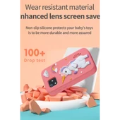 Telefon Modelli Çocuk Dijital Fotoğraf Makinası Çift Kameralı Dokunmatik Ekran 2.0 Ekran - 7