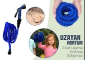 Litae Trend BFS 22.5 Metre Uzayan Bahçe Sulama Araç Yıkama Hortumu 7 Kademeli Başlık Tabanca - 5