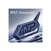 Bt62 Motosiklet Kask Kulaklığı Bluetooth Intercom 2 Intercom Bağlantılı - 1