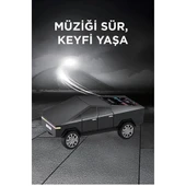 D68 Cyber Model Araba Tasarımlı Bluetooth Hoparlör 15w Güçlü Ses Rgb Led /tws/usb Siyah - 3