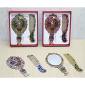 Tavuskuşu Ayna Ve Tarak Seti Küçük Boy Alk4988 - 1