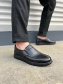 JY0410 Classique Bağcıksız Cilt Erkek Günlük Klasik Ayakkabı CST - Siyah thumbnail 1