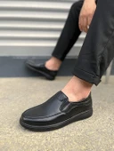 JY0410 Classique Bağcıksız Cilt Erkek Günlük Klasik Ayakkabı CST - Siyah thumbnail 3