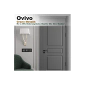 Grano Metalik Füme Kapaklı Topraklı Priz Antrasit Çerçeveli - 2