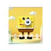 Sünger Bob Tasarımlı Yeni Nesil Çocuk Dijital Mini Fotoğraf Makinesi Çift Kamera - 4