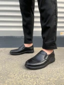 JY0410 Classique Bağcıksız Cilt Erkek Günlük Klasik Ayakkabı CST - Siyah thumbnail 2