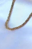 Litae Trend BFS 316L Çelik Gold Renk Kral Zincir Model Erkek Kolye - 1