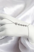 Litae Trend BFS Pirinç Zirkon Taşlı Yıldız Model Gümüş Renk Kadın Şahmeran - 1