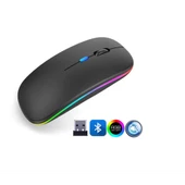 Zr215 Cba100 Rgb Siyah Şarjlı Mouse - 1