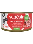 Schesir Tam ve Dengeli Ton Balığı ile Karidesli Jöle İçinde Kedi Konservesi 140g  Skt: 01/2028 thumbnail 1