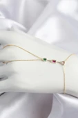 Litae Trend BFS Pirinç Renkli Zirkon Taşlı Model Gold Renk Şahmeran - 1
