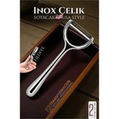 Litae Trend BFS  Inox Soyacak - Sebze Soyacağı - Kabak Dolma Oyacağı 2 li SET - 1