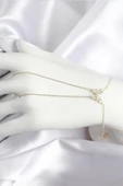 Litae Trend BFS Pirinç Zirkon Taşlı Kelebek Model Gold Renk Şahmeran - 1