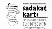 Kafe Sadakat Kartı Promosyon Hediye Kartı 20 Adet - 1