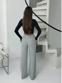 Fitilli şardonlu pantolon gri a4058 thumbnail 2