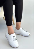 Finna Beyaz Cilt Bağcıklı Spor Ayakkabı thumbnail 3