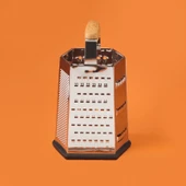 Aitutaki 6 Yönlü Çelik Rende - Gri / Siyah - 18 cm thumbnail 2