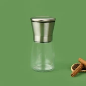 Tuz ve Biber Değirmeni - Şeffaf / Gri - 13 cm thumbnail 2