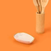 Kitchen Oval Seramik Kaşık Altlığı - Bej - 15 cm thumbnail 3