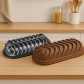 Kitchen Nirvana Baton Kek Kalıbı - Antrasit - 28 cm thumbnail 1