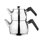 Copper Çaydanlık Seti - Gri / Siyah - 2 lt + 1 lt thumbnail 2