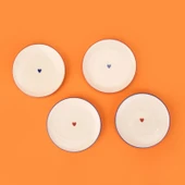 Kitchen 4'lü Kalpli Pasta Tabağı - Renkli - 20 cm thumbnail 1