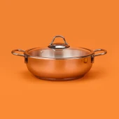 Paslanmaz Çelik Karnıyarık Tenceresi - Gri - 24 cm thumbnail 1