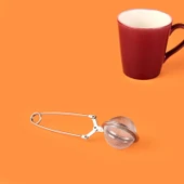 Houseware Paslanmaz Çelik Çay Süzgeci - Gri - 16 cm thumbnail 2