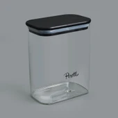 Porter Saklama Kabı - Siyah / Şeffaf - 1,2 lt thumbnail 2