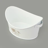 Kayık Ekmeklik - Beyaz - 24x18,5 cm thumbnail 2