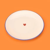 Kitchen 4'lü Kalpli Pasta Tabağı - Renkli - 20 cm thumbnail 3