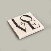 Kitchen Love Taş Bardak Altlığı - Renkli - 10x10 cm - 1